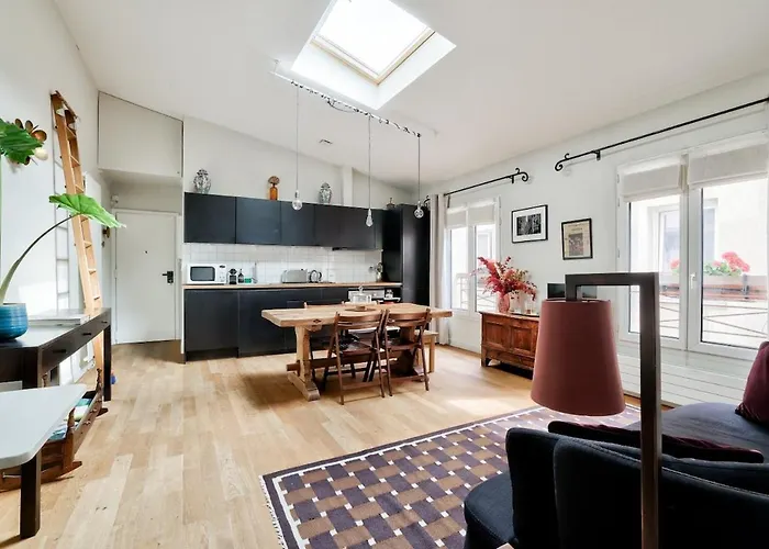 Stunning Parisian 1br Flat 5 Min From Montmartre Apartamento